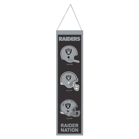 Las Vegas Raiders 8" x 32" Evolution Wool Banner