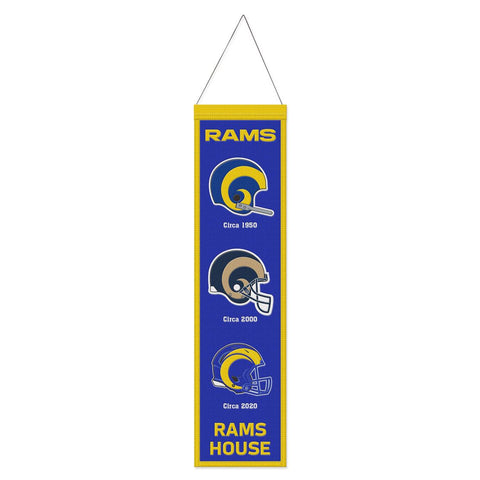 Los Angeles Rams 8" x 32" Evolution Wool Banner