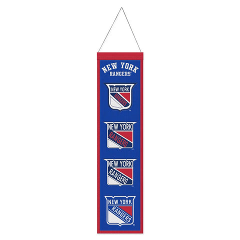New York Rangers 8" x 32" Evolution Wool Banner