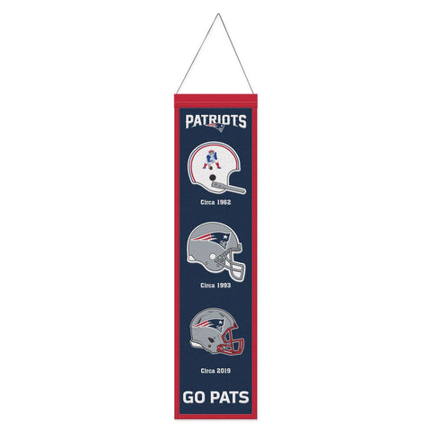 New England Patriots 8" x 32" Evolution Wool Banner