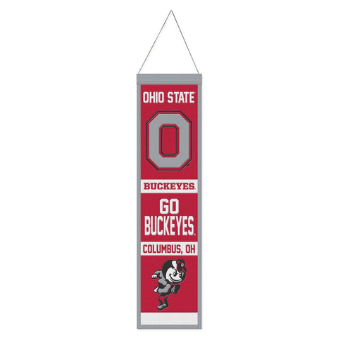Ohio State Buckeyes 8" x 32" Evolution Wool Banner