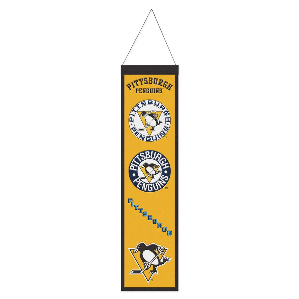 Pittsburgh Penguins 8" x 32" Evolution Wool Banner
