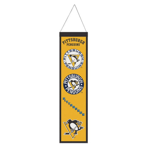 Pittsburgh Penguins 8" x 32" Evolution Wool Banner