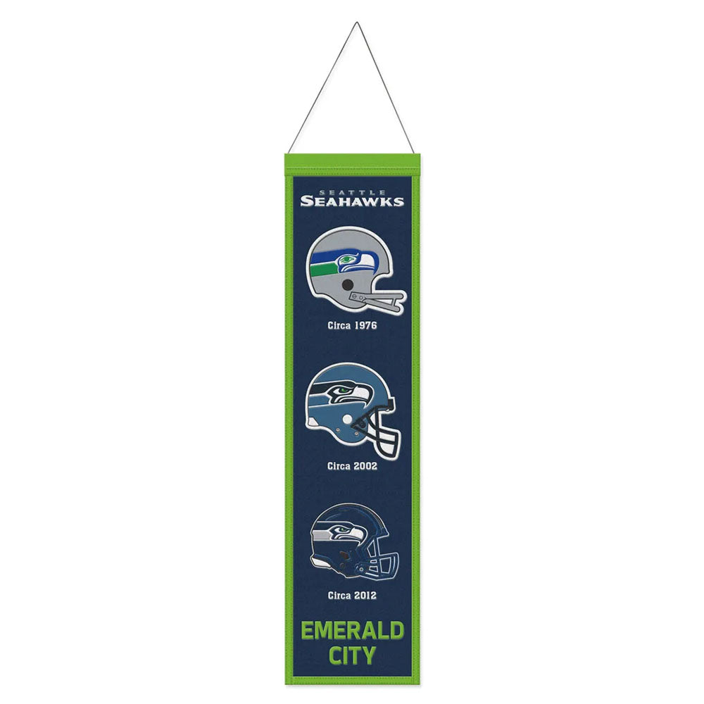Seattle Seahawks 8" x 32" Evolution Wool Banner