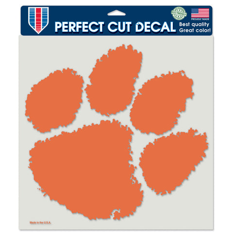 Clemson Tigers 8" x 8" Decal Color