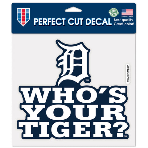 Detroit Tigers 8" x 8" Color Decal