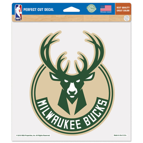 Milwaukee Bucks 8" x 8" Decal Color
