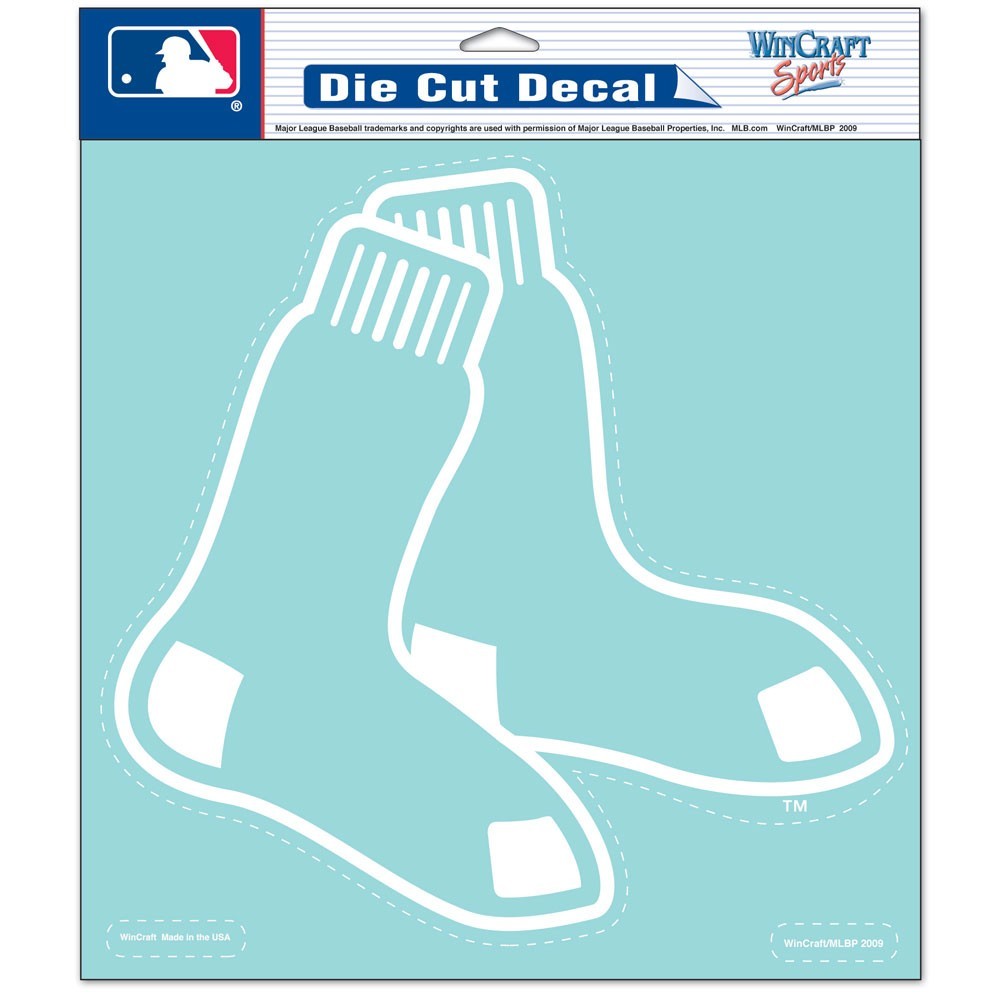 Boston Red Sox 8" x 8" White Decal