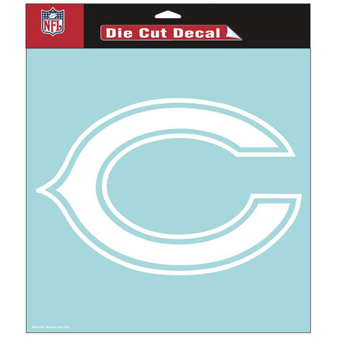 Chicago Bears 8" x 8" White Decal