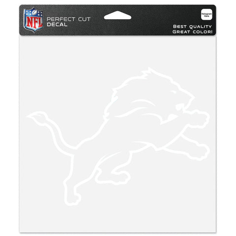 Detroit Lions 8"x8" Decal White