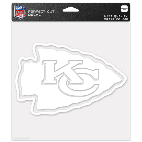Kansas City Chiefs 8"x8" Decal White