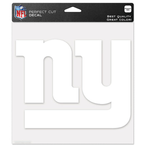 New York Giants 8" x 8" White Decal
