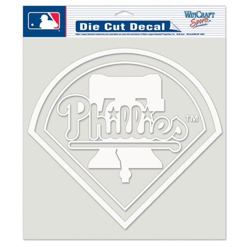Philadelphia Phillies 8" x 8" White Diamond Decal