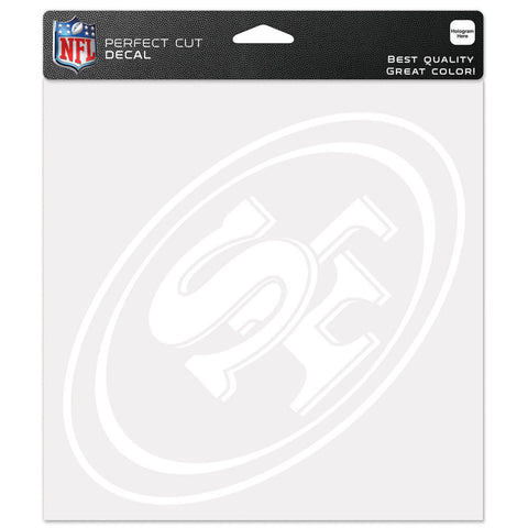 San Francisco 49ers 8" x 8" White Decal