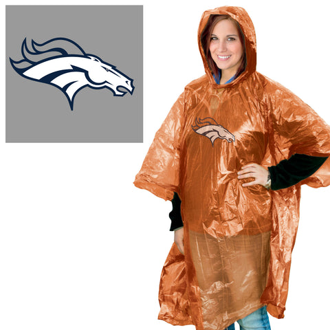 Denver Broncos Adult Poncho