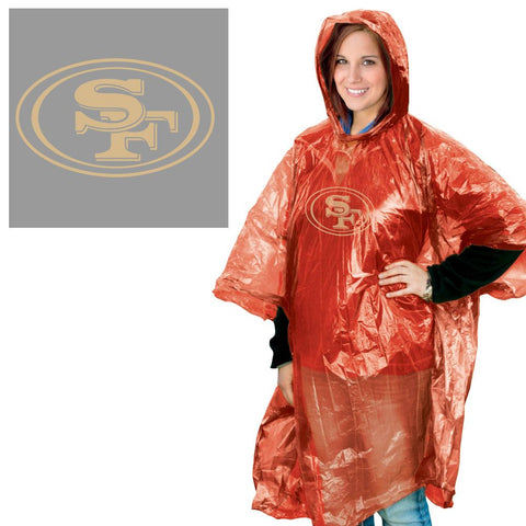 San Francisco 49ers Adult Poncho