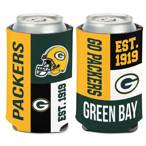 Green Bay Packers Color Block Can Cooler