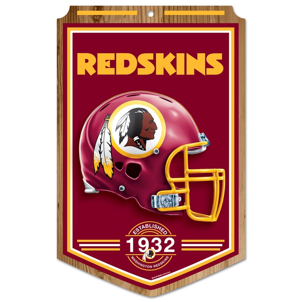 Washington Redskins Established Wooden Sign