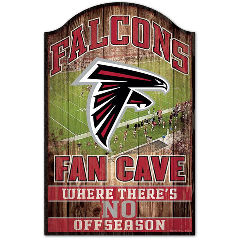 Atlanta Falcons Fan Cave Wood Sign