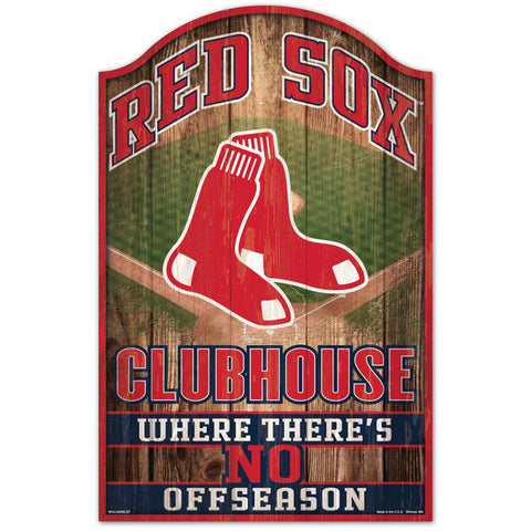 Boston Red Sox Clubhouse "No Offseason" Wooden Sign