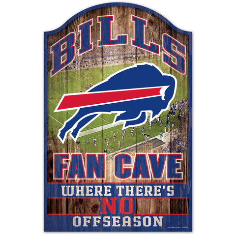 Buffalo Bills Fan Cave Wood Sign