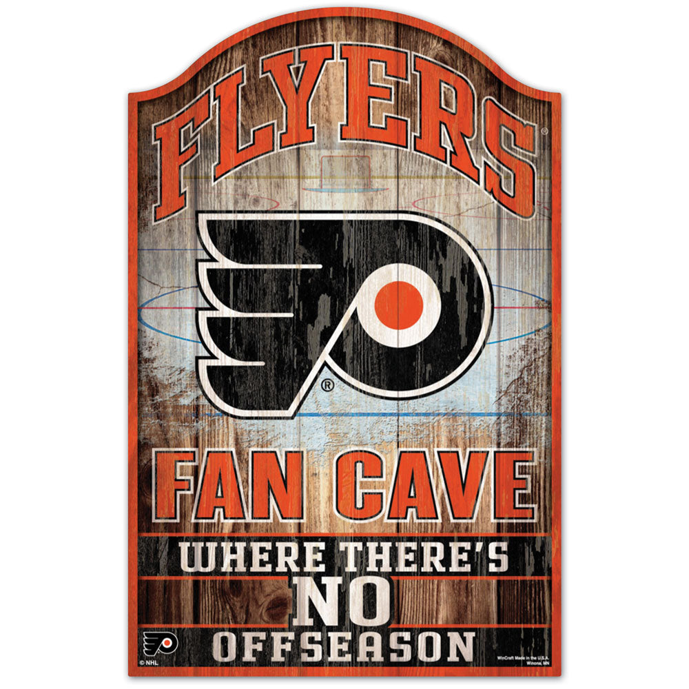 Philadelphia Flyers "Hockey Club" Wooden Sign