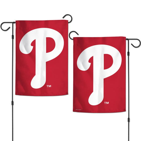 Philadelphia Phillies 'Red P' 2 Sided Garden Flag - WinCraft+