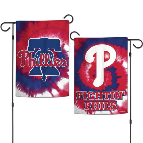 Philadelphia Phillies Tie Dye 2 Sided Garden Flag - WinCraft+