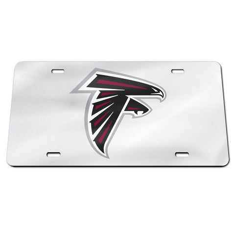 Atlanta Falcons Laser Engraved License Plate - Mirror Silver