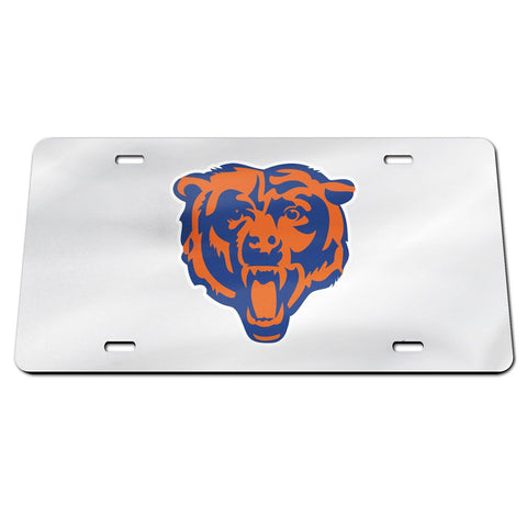 Chicago Bears Laser Engraved License Plate - Mirror Silver