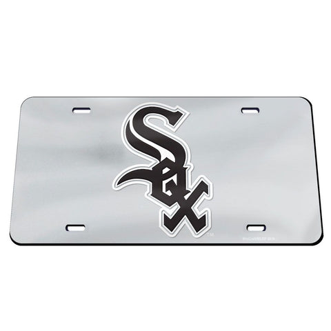 Chicago White Sox Laser Engraved License Plate - Mirror Silver