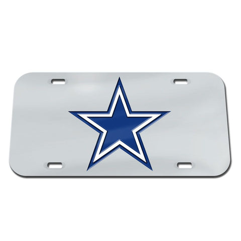 Dallas Cowboys Laser Engraved License Plate - Mirror Silver
