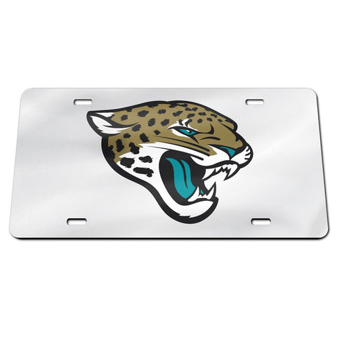 Jacksonville Jaguars Laser Engraved License Plate - Mirror Silver