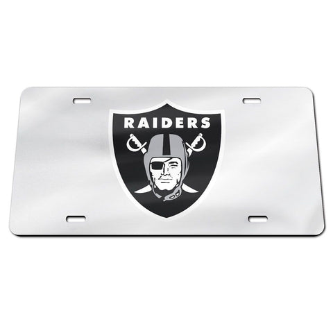 Las Vegas Raiders Laser Engraved License Plate - Mirror Silver