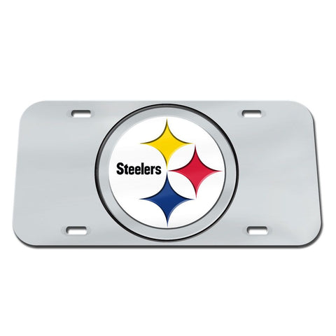 Pittsburgh Steelers Laser Engraved License Plate - Mirror Silver