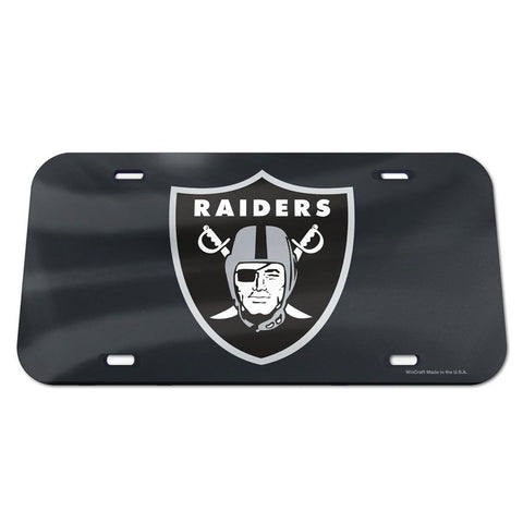 Las Vegas Raiders Laser Engraved License Plate - Black