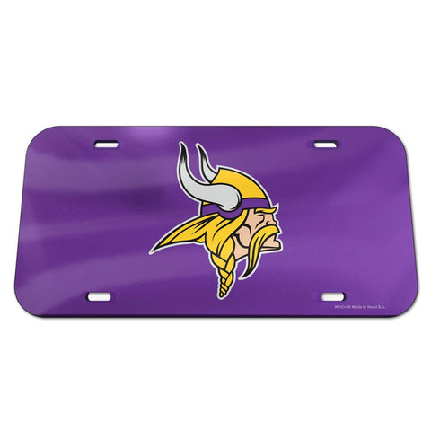Minnesota Vikings Laser Engraved License Plate - Purple