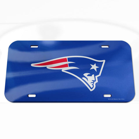 New England Patriots Laser Engraved License Plate - Navy