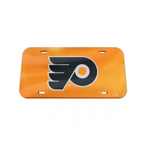 Philadelphia Flyers Laser Engraved License Plate - Mirror Orange