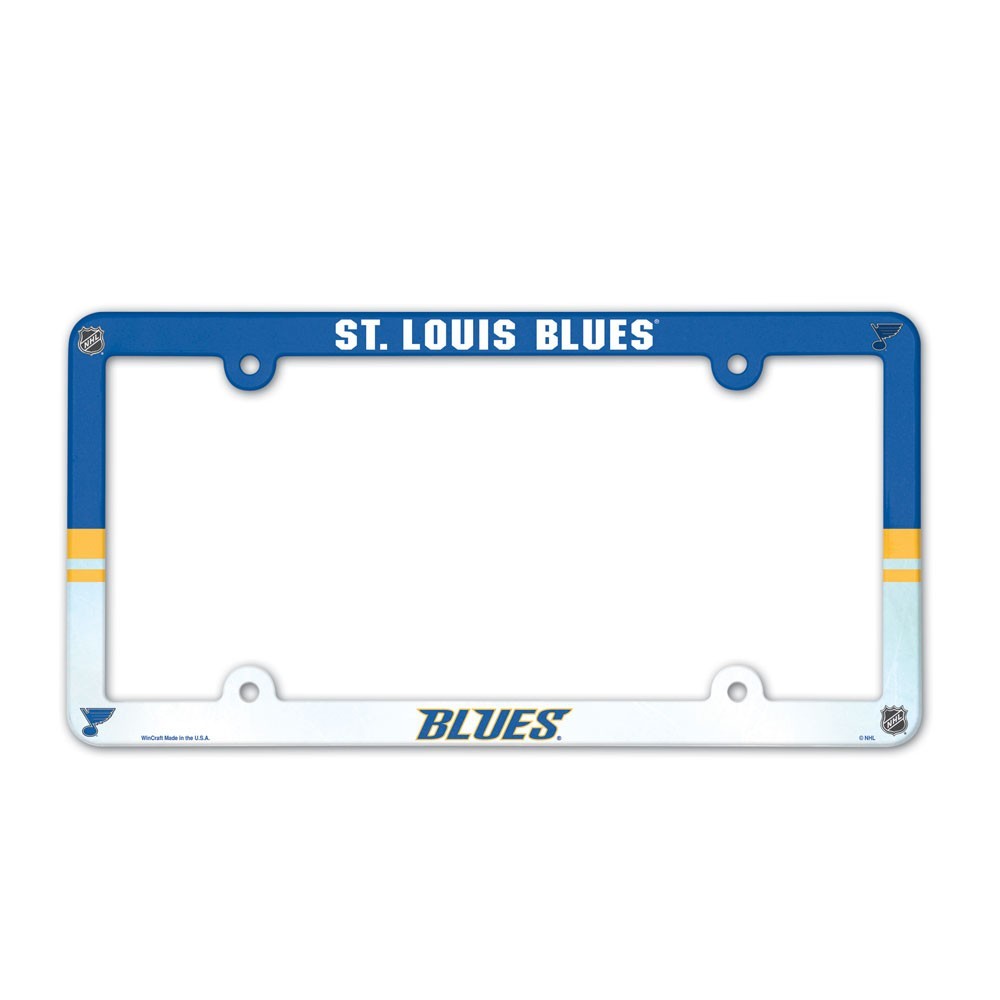 St Louis Blues Color Plastic License Plate Frame