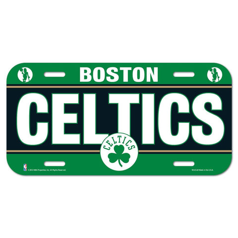 Boston Celtics Plastic License Plate