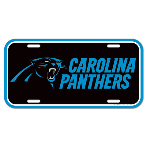 Carolina Panthers Plastic License Plate