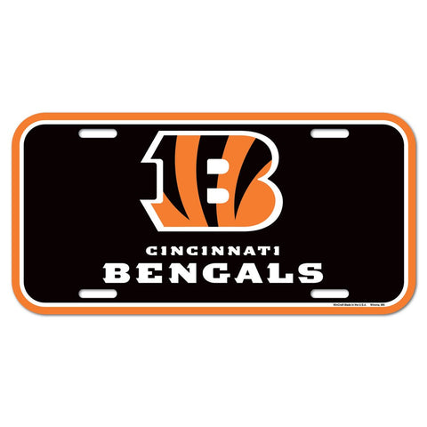 Cincinnati Bengals Plastic License Plate