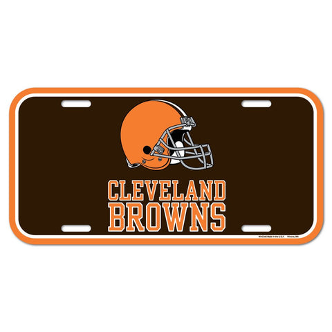 Cleveland Browns Plastic License Plate