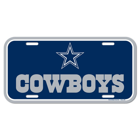 Dallas Cowboys Plastic License Plate