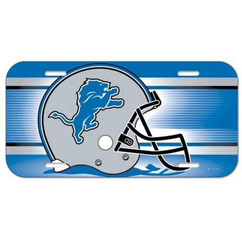 Detroit Lions Plastic License Plate