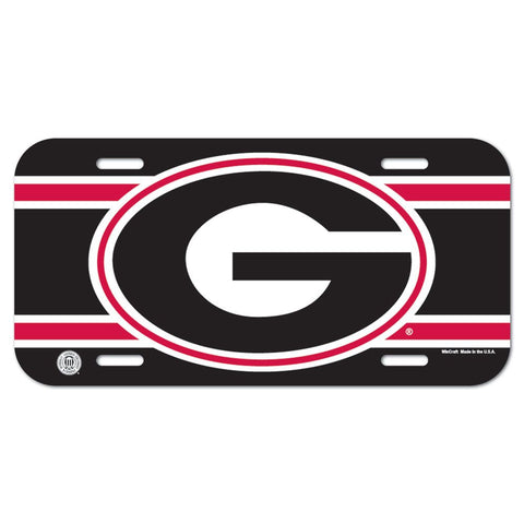 Georgia Bulldogs Plastic License Plate