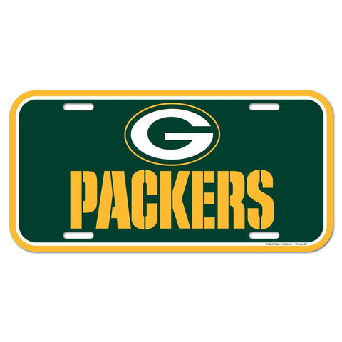 Green Bay Packers Plastic License Plate