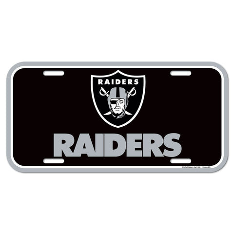 Las Vegas Raiders Plastic License Plate