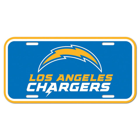 Los Angeles Chargers Plastic License Plate